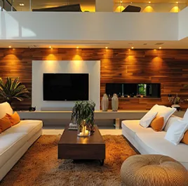 Sala integrada com vista