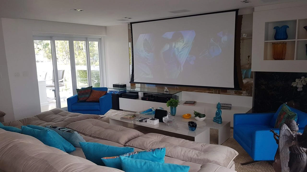 Sala integrada com vista