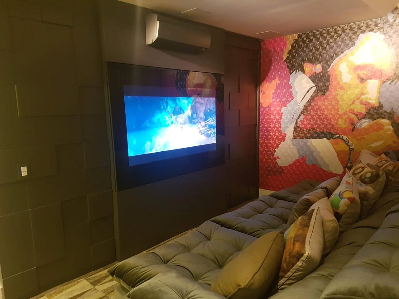 Sala integrada com vista